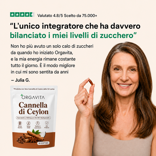Cannella di Ceylon equivalente a 7200mg con Olio MCT