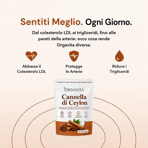 Cannella di Ceylon equivalente a 7200mg con Olio MCT